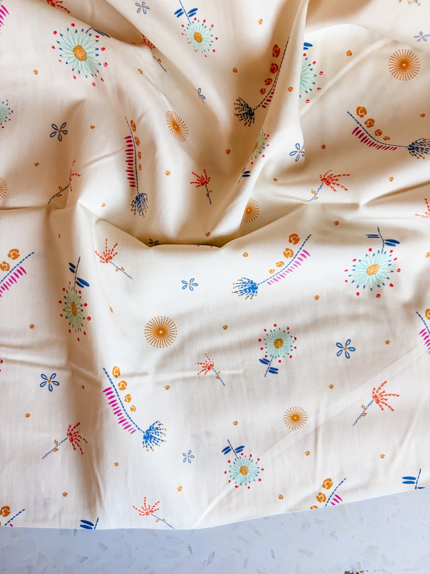 Floral Threads Cotton Fabric