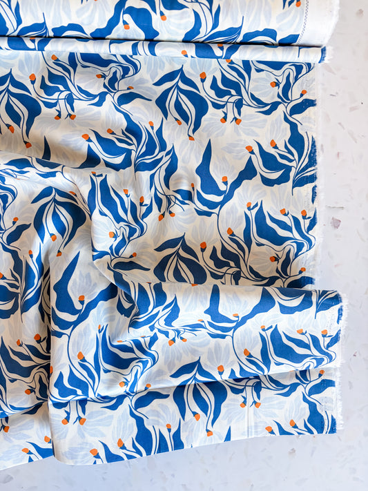 Wind Dance Azure Cotton Fabric