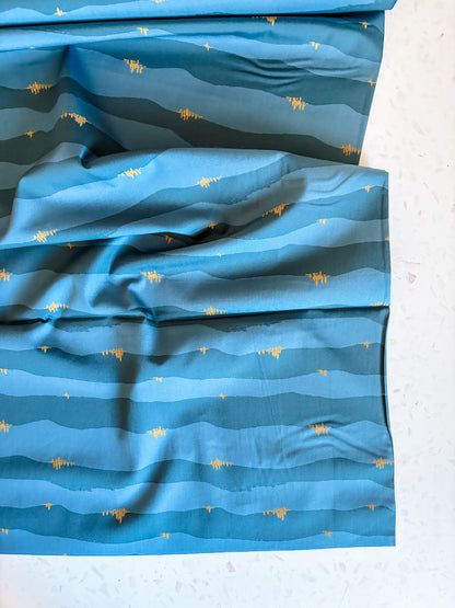 Coyote Hill Torn Hills Dusk Cotton Fabric