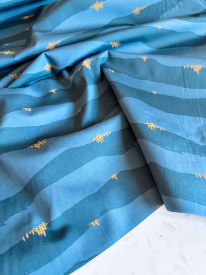 Coyote Hill Torn Hills Dusk Cotton Fabric