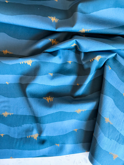 Coyote Hill Torn Hills Dusk Cotton Fabric