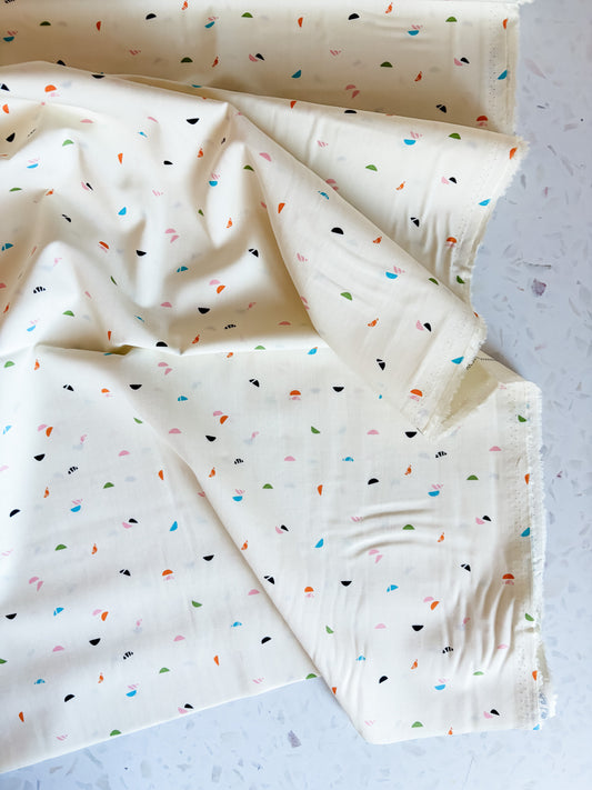Color Crescents Cotton Fabric