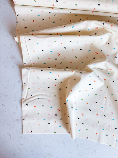 Color Crescents Cotton Fabric