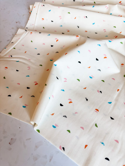 Color Crescents Cotton Fabric