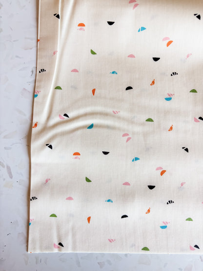 Color Crescents Cotton Fabric