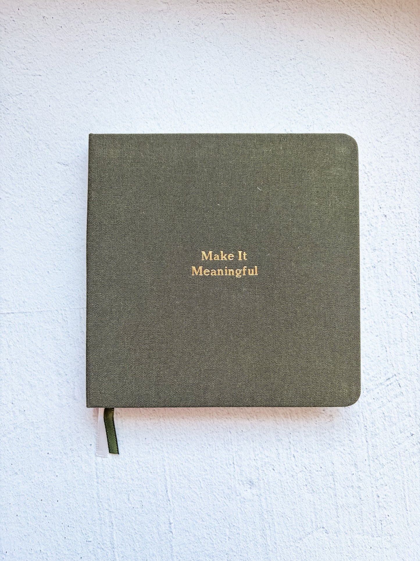 Make It Meaningful Notebook in Olive