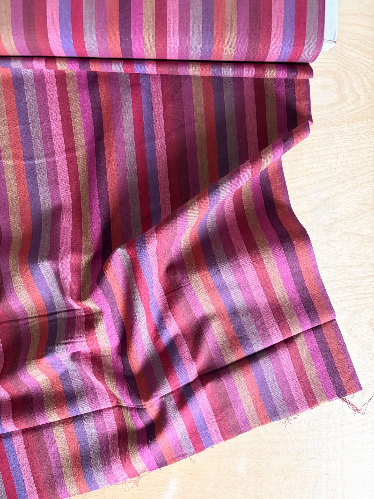 Kaffe Fassett Woven Stripes – Narrow Stripe in Wine