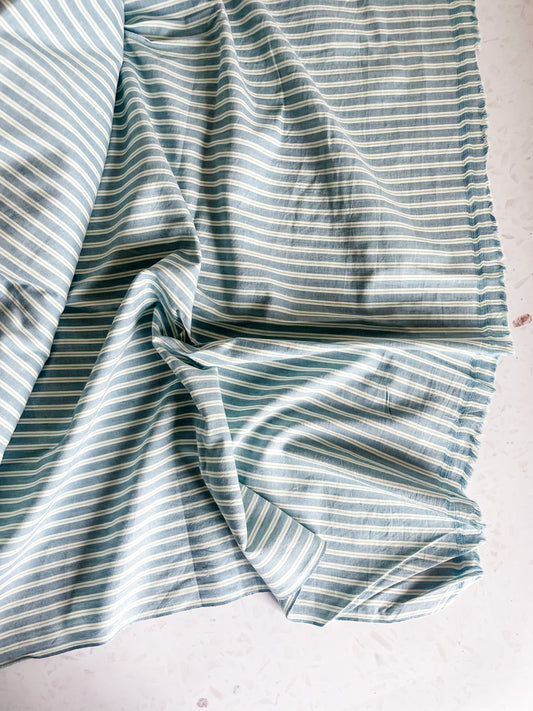 Indian Handloom Cotton – Wild Mint Stripe