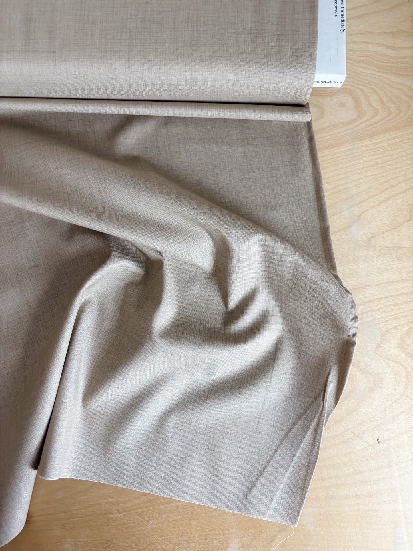 French General Quilting Cotton Solids in Oyster