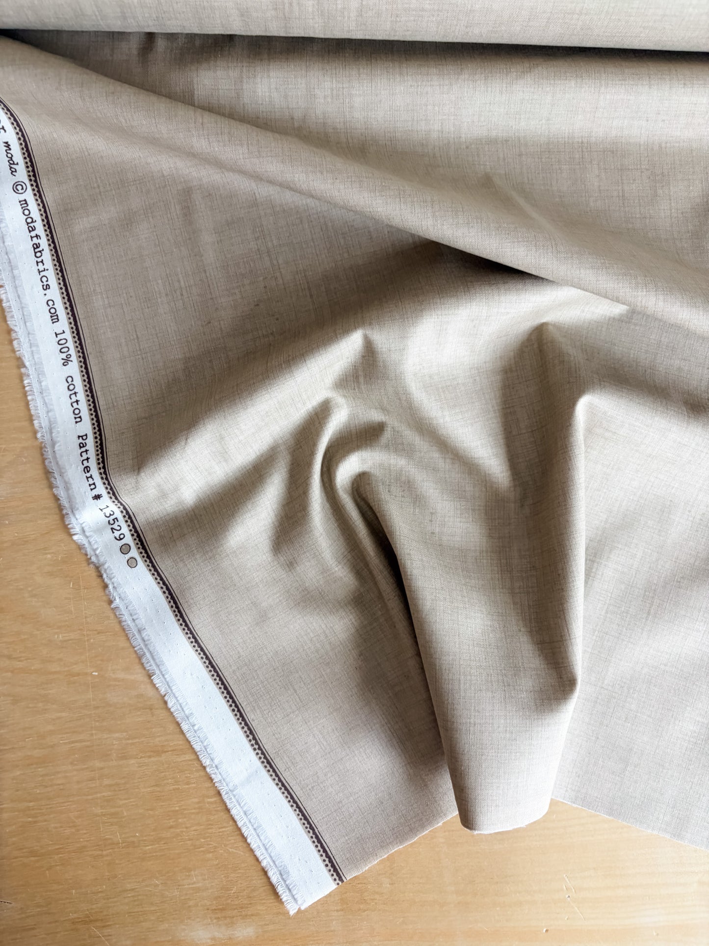 French General Quilting Cotton Solids in Oyster