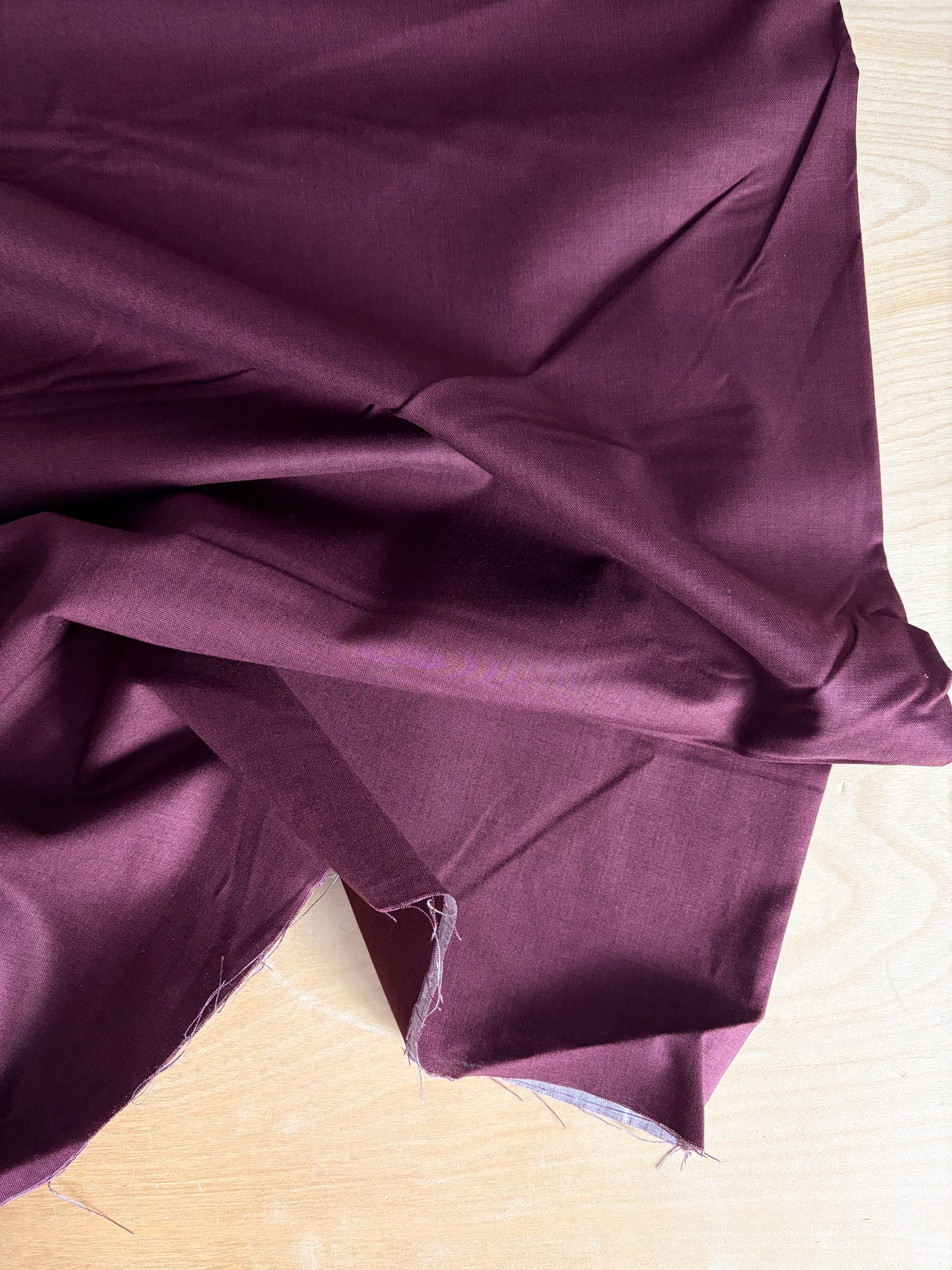 French General Quilting Cotton Solids in Bordeaux