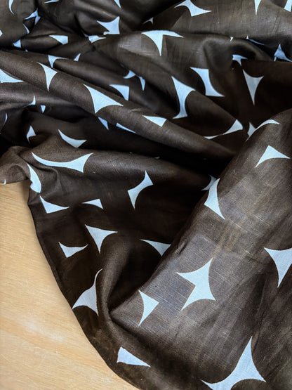 Mirage Cotton/Linen Fabric in Sable