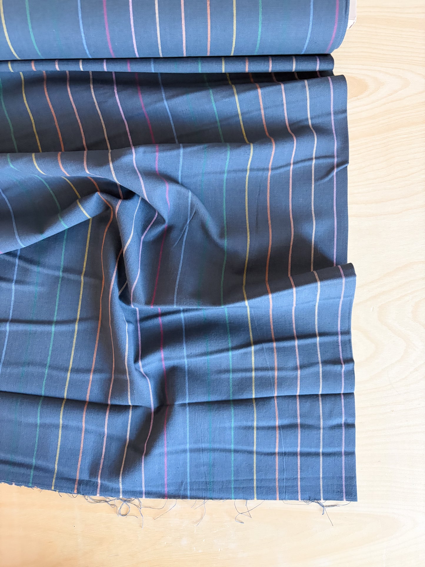 Fableism Lucky Loom – Skinny Stripe in Dark Rainbow