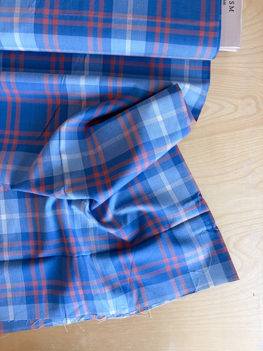 Fableism Arcade Plaid Wovens in Lazuli