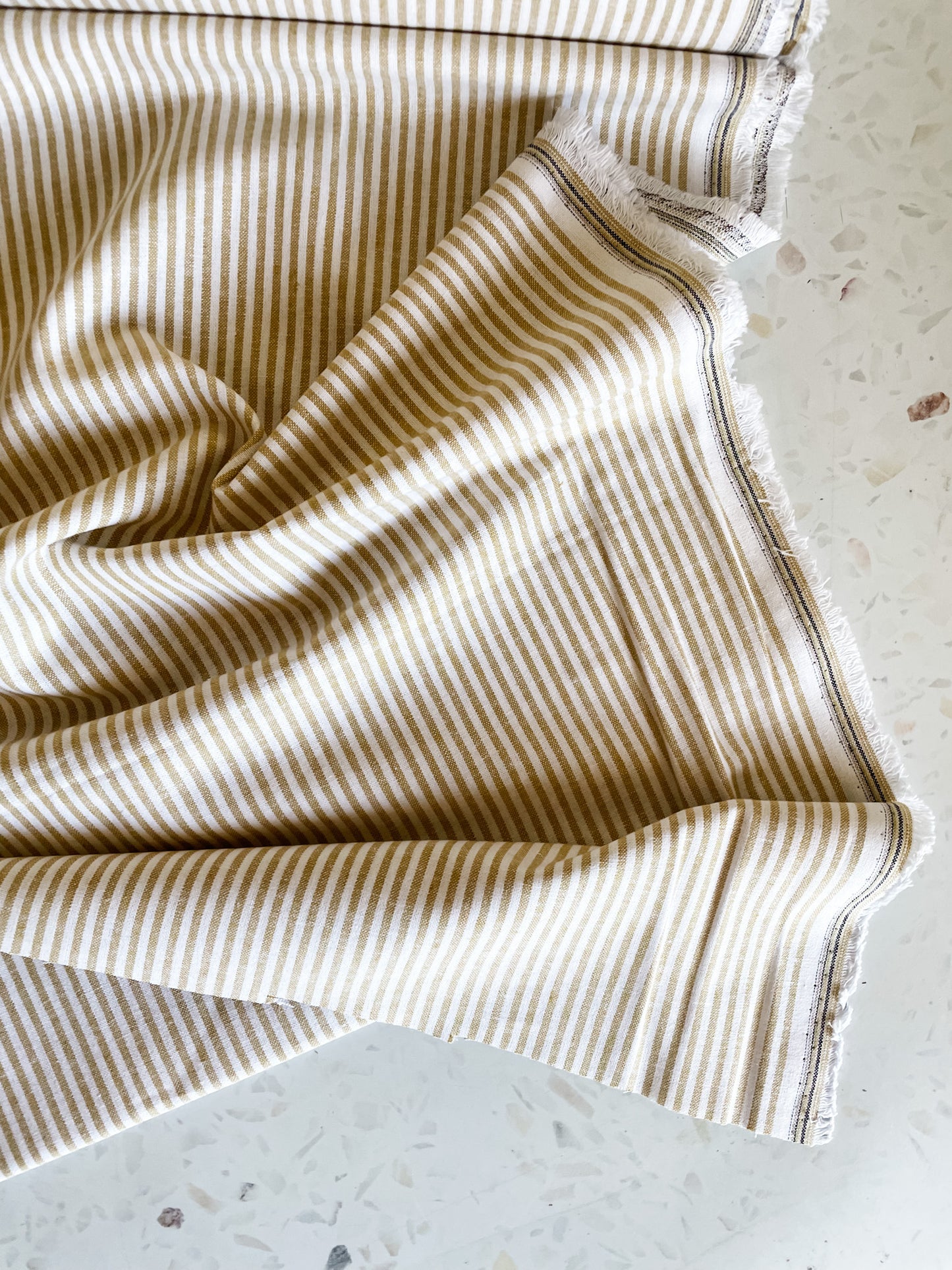 Yarn Dyed Classic Wovens – Mustard Stripe