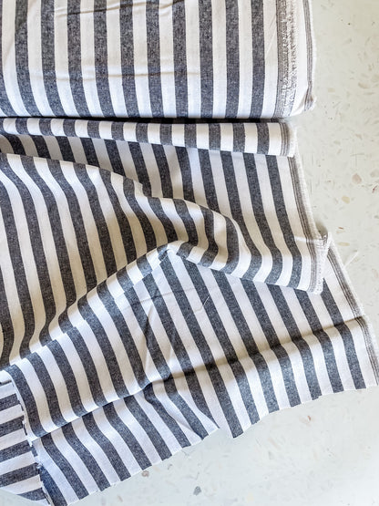 Yarn Dyed Classic Wovens – Black Stripe (Wide)