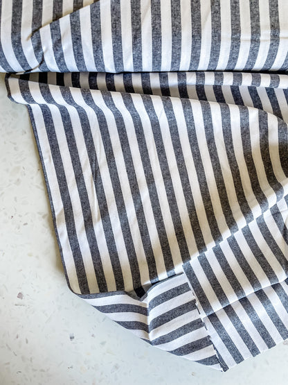 Yarn Dyed Classic Wovens – Black Stripe (Wide)