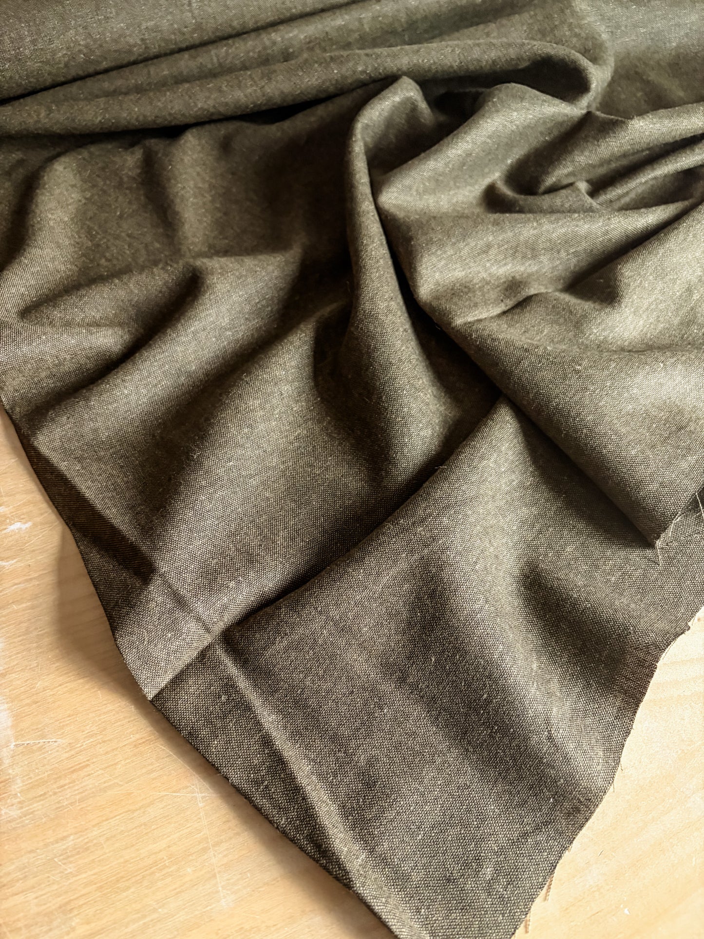 Brussels Washer Linen Blend in Fern