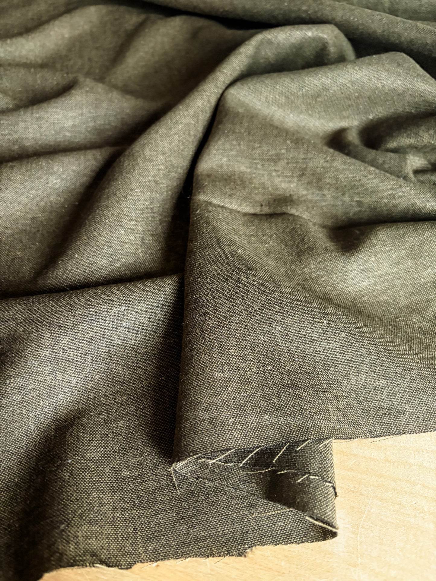 Brussels Washer Linen Blend in Fern