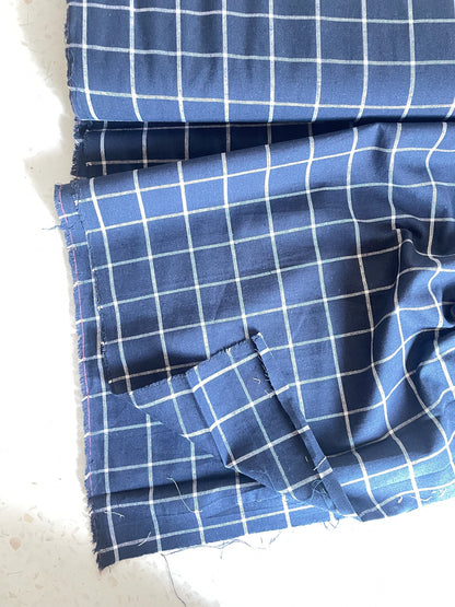 Yarn Dyed Classic Wovens – Indigo Grid