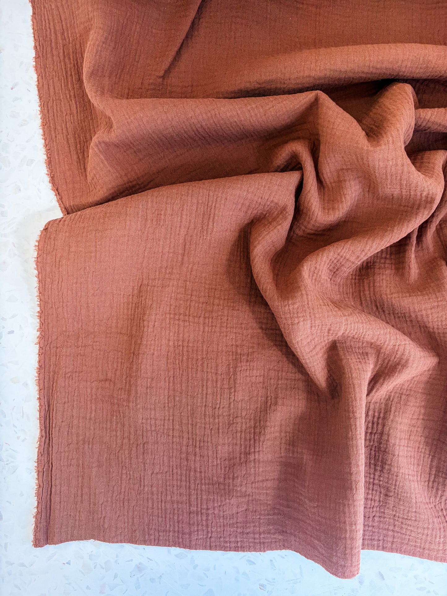 Zola Organic Cotton Double Gauze in Cinnamon