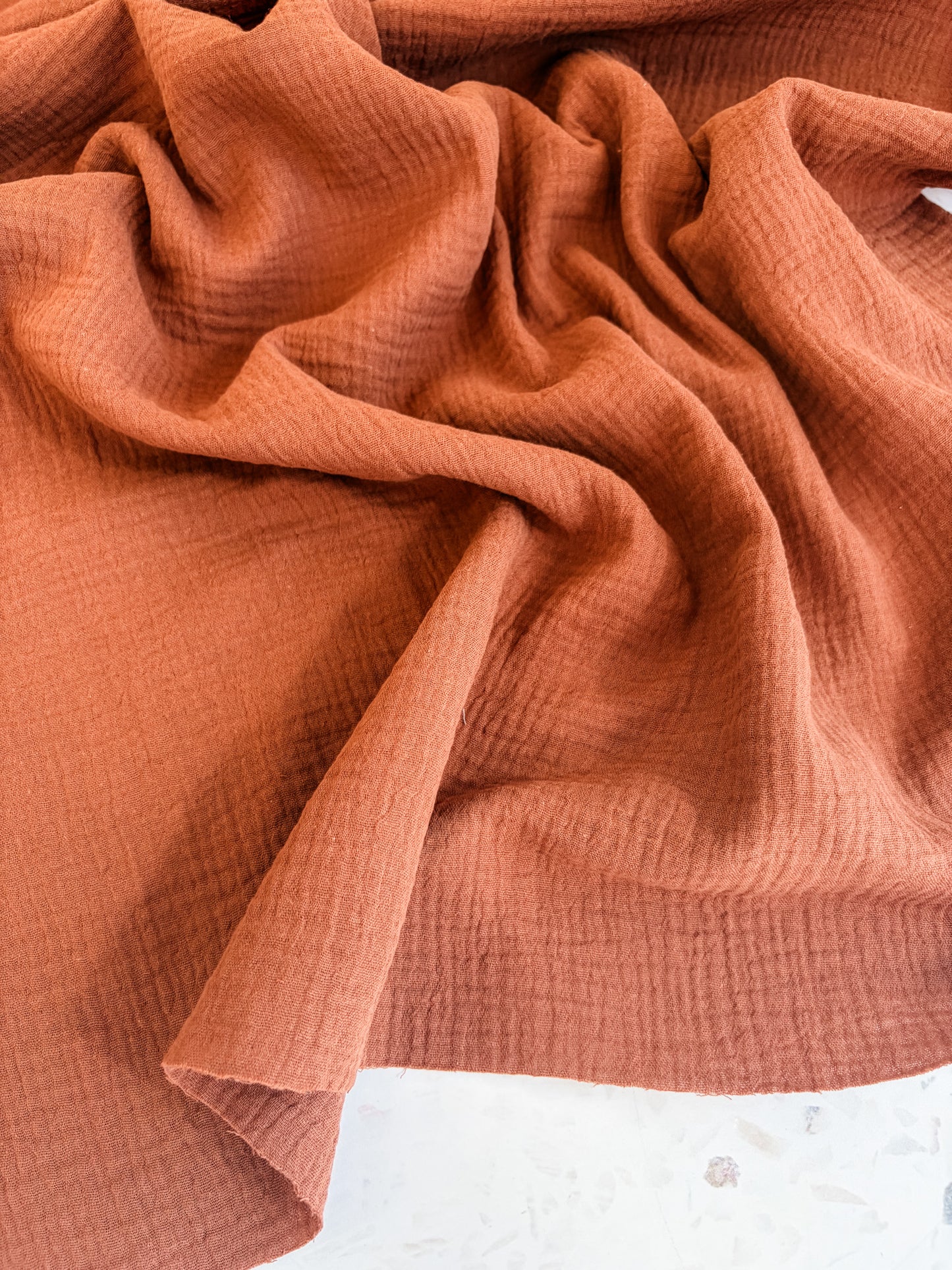 Zola Organic Cotton Double Gauze in Cinnamon