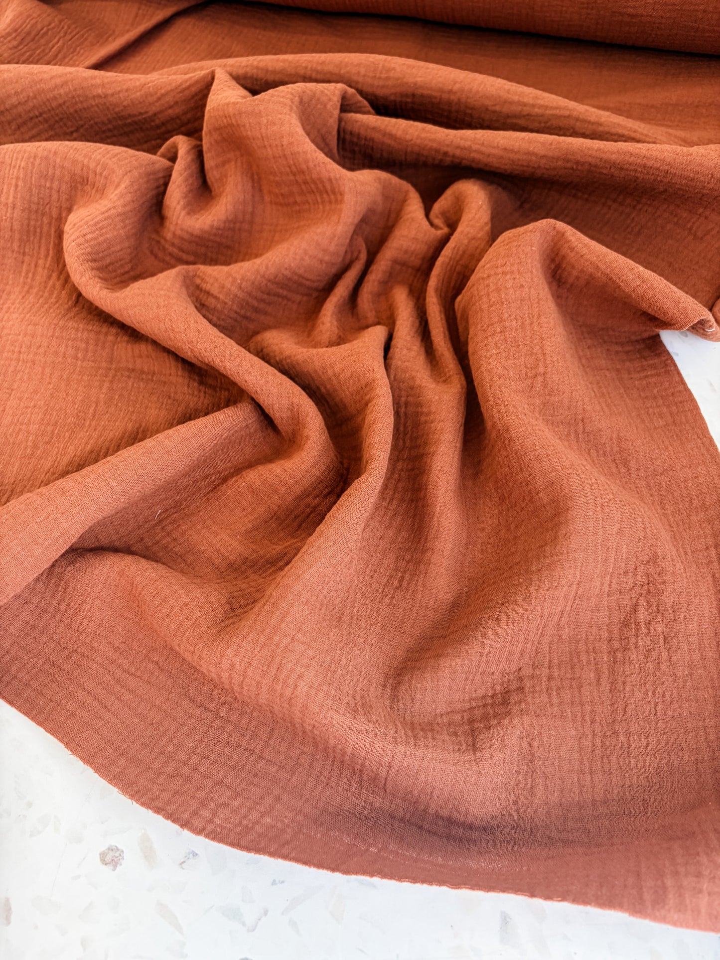 Zola Organic Cotton Double Gauze in Cinnamon