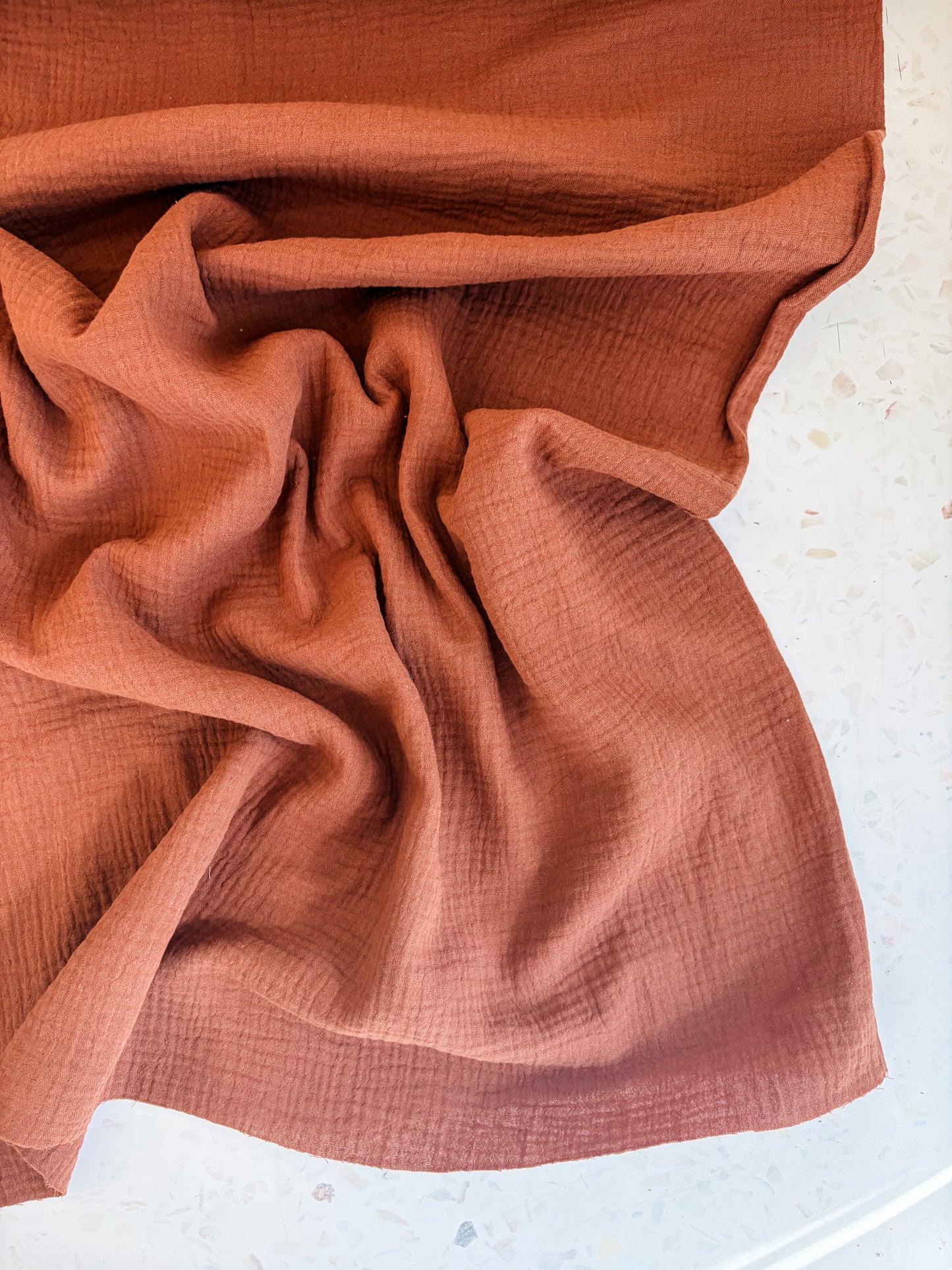 Zola Organic Cotton Double Gauze in Cinnamon