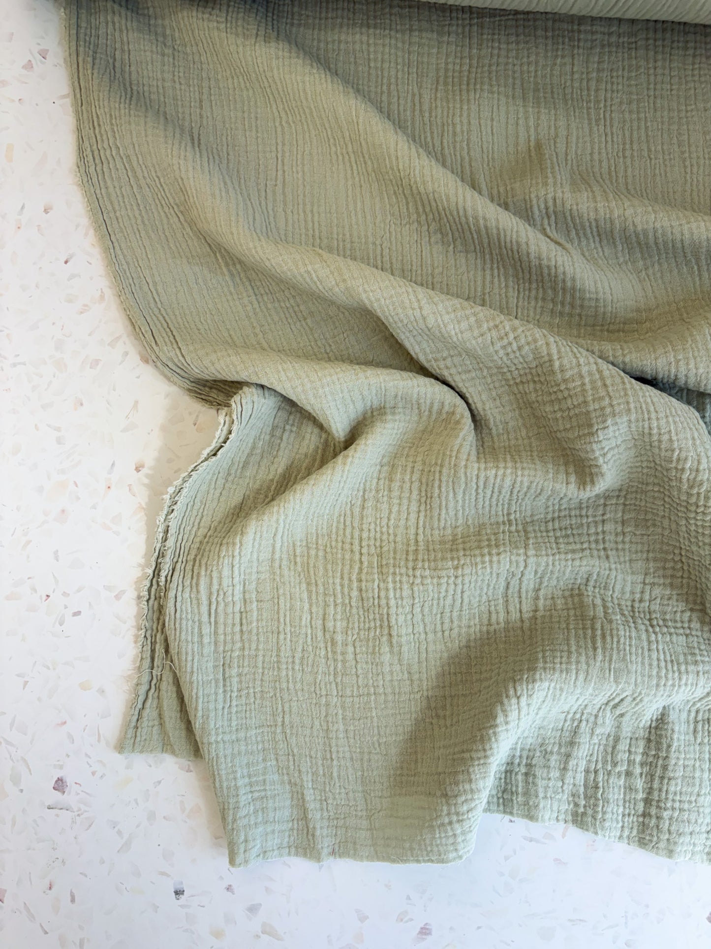 Zola Organic Cotton Double Gauze in Celery