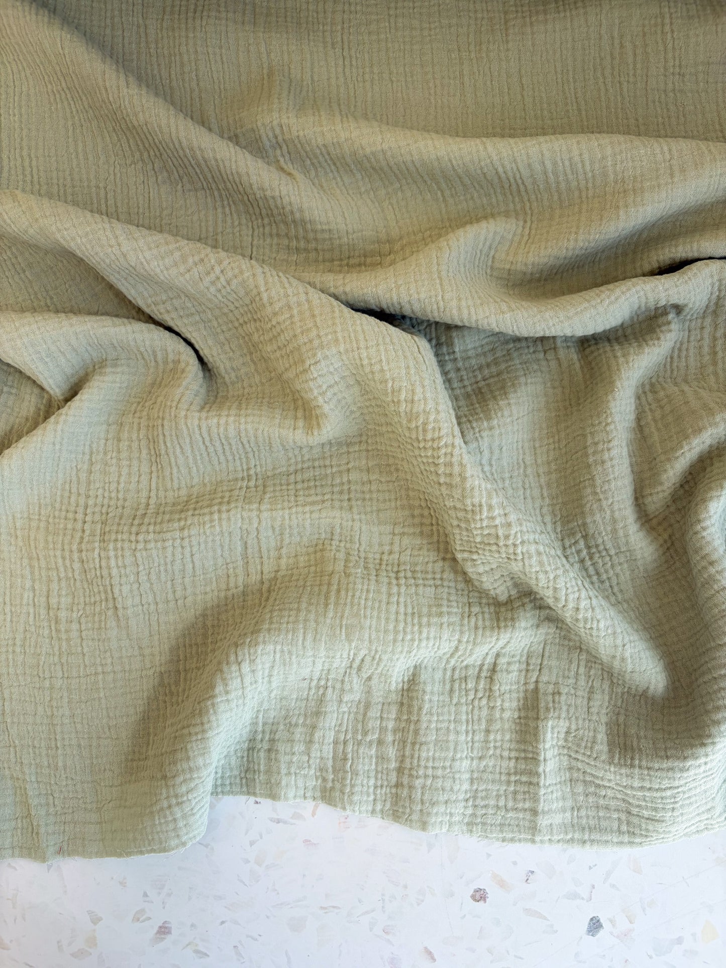 Zola Organic Cotton Double Gauze in Celery