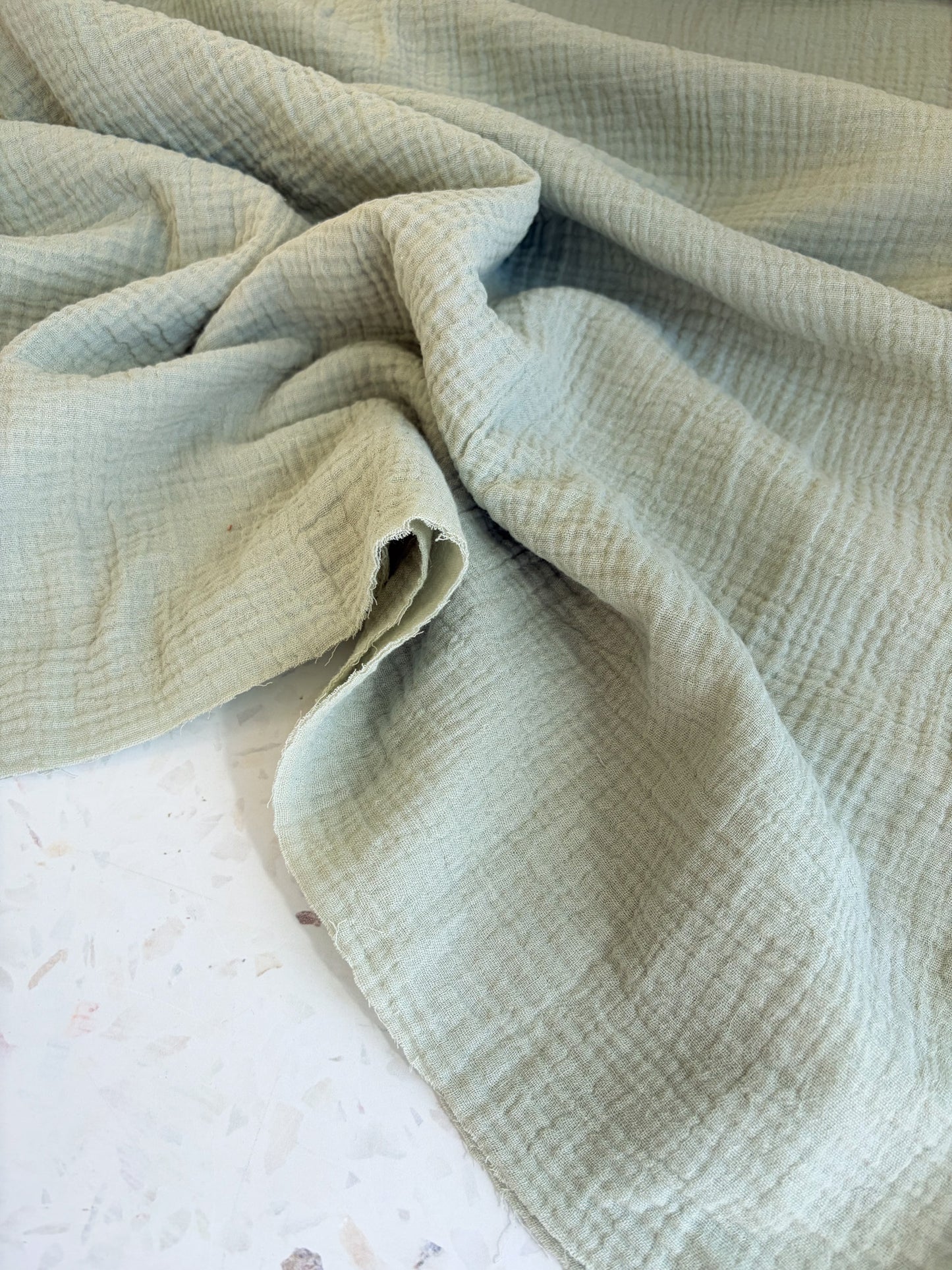 Zola Organic Cotton Double Gauze in Celery