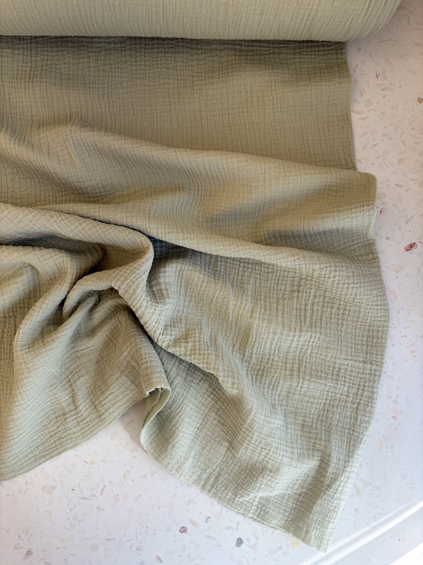 Zola Organic Cotton Double Gauze in Celery