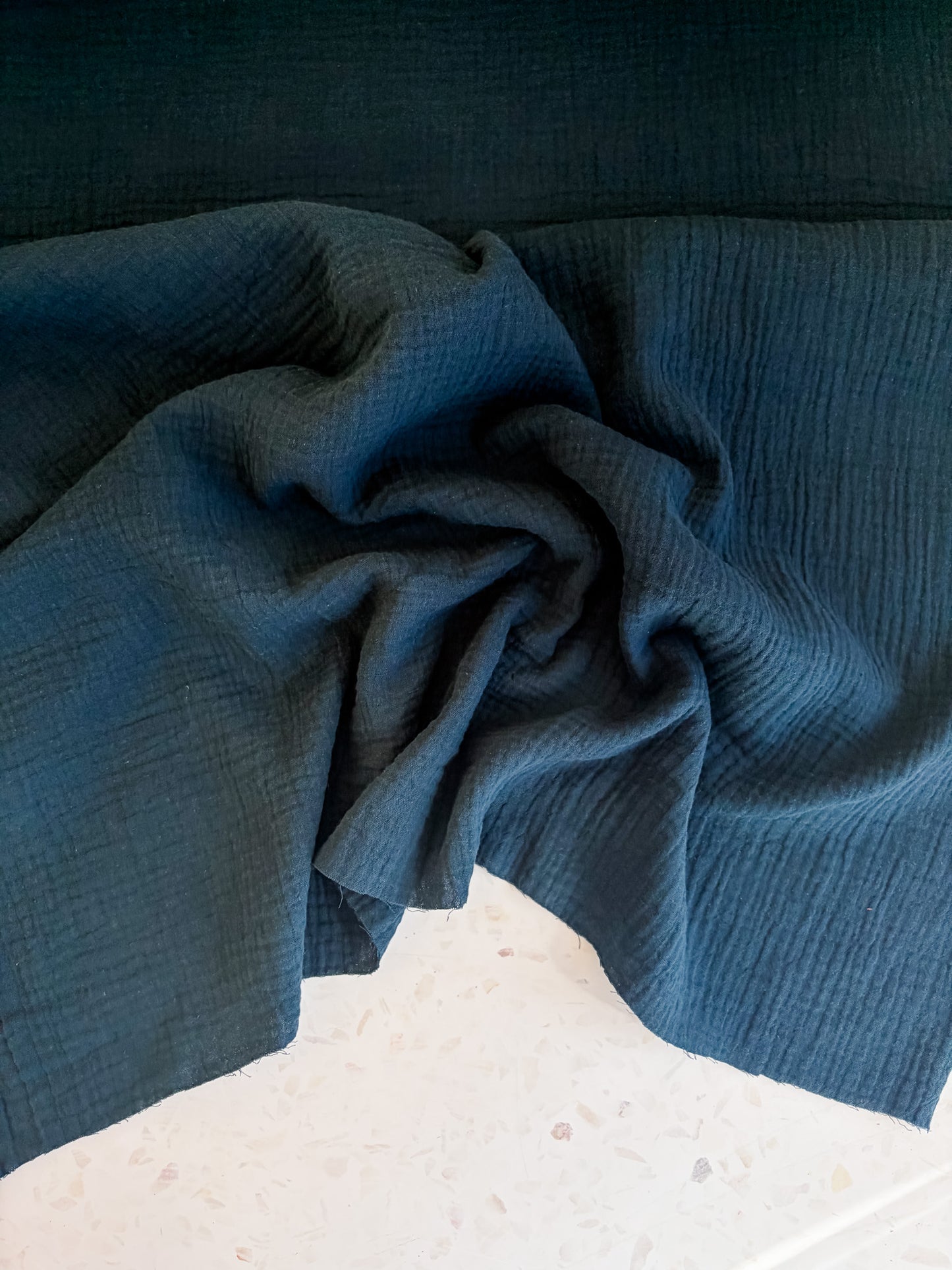 Zola Organic Cotton Double Gauze in Lagoon