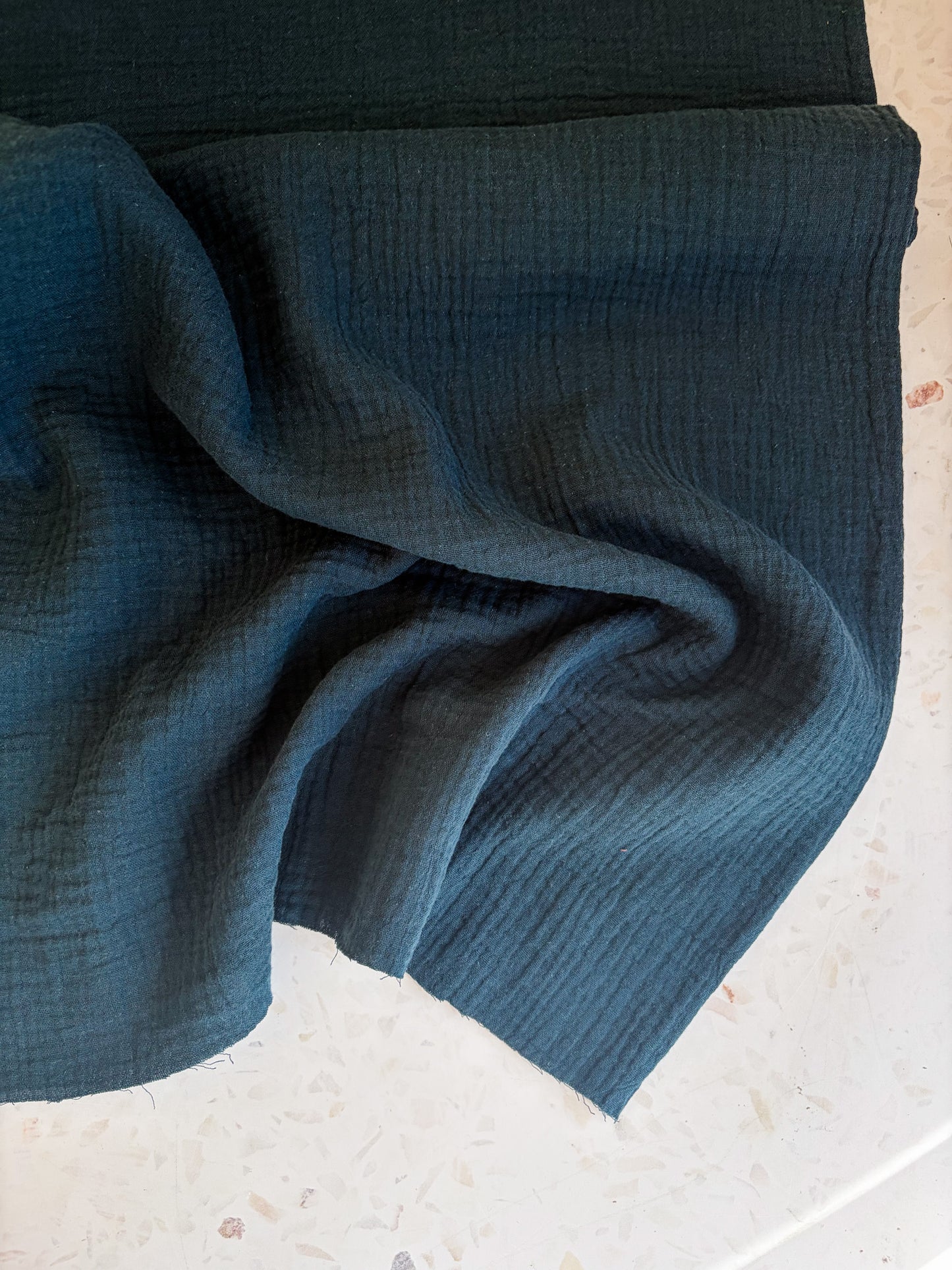 Zola Organic Cotton Double Gauze in Lagoon