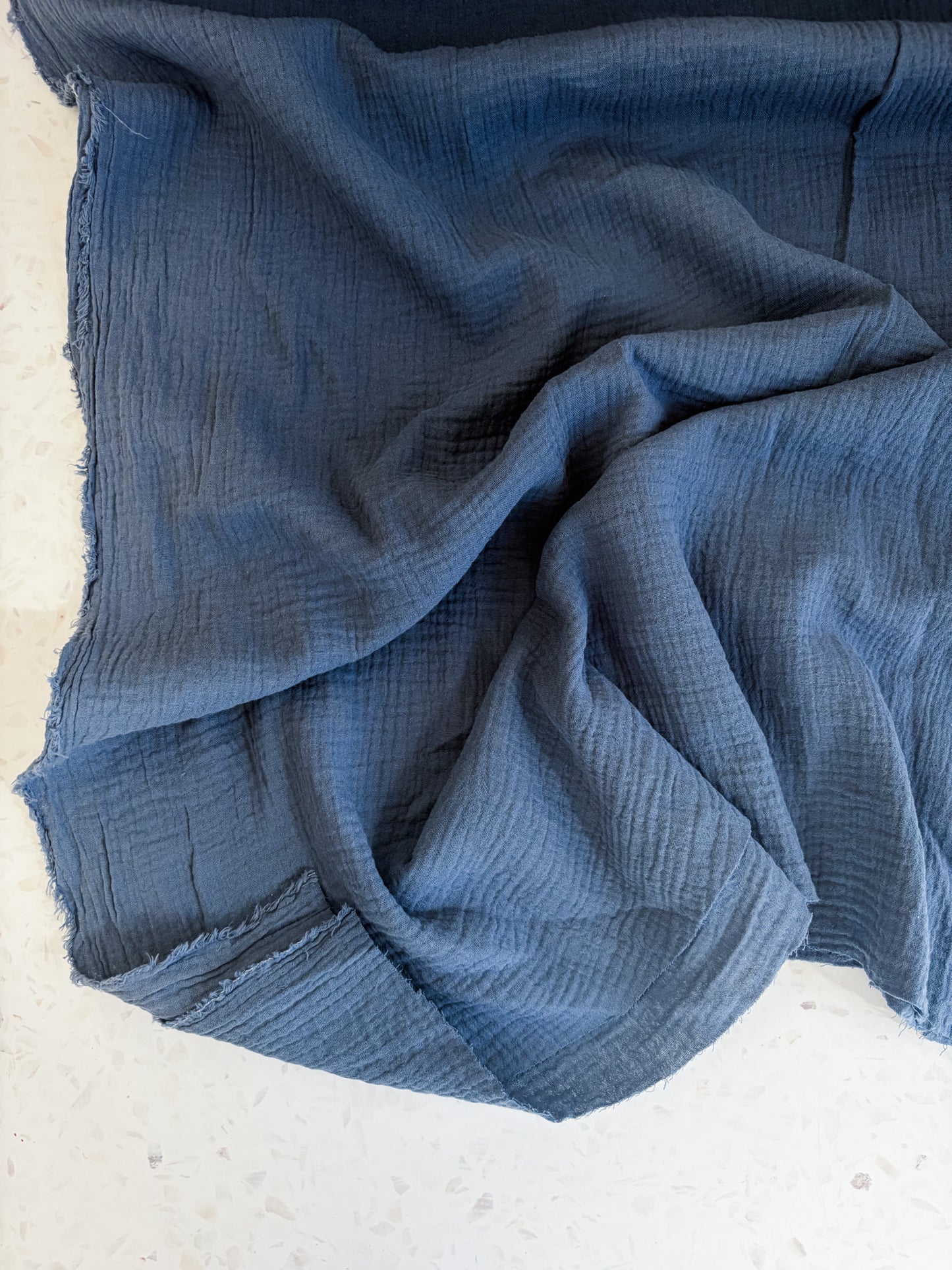 Zola Organic Cotton Double Gauze in Denim