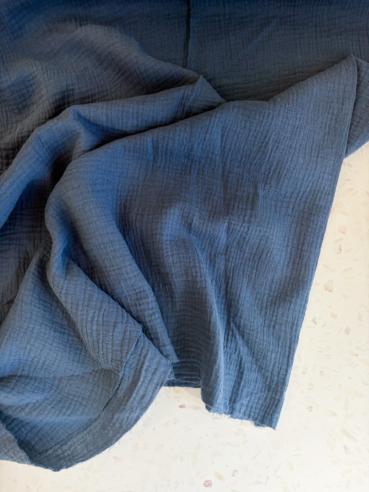 Zola Organic Cotton Double Gauze in Denim