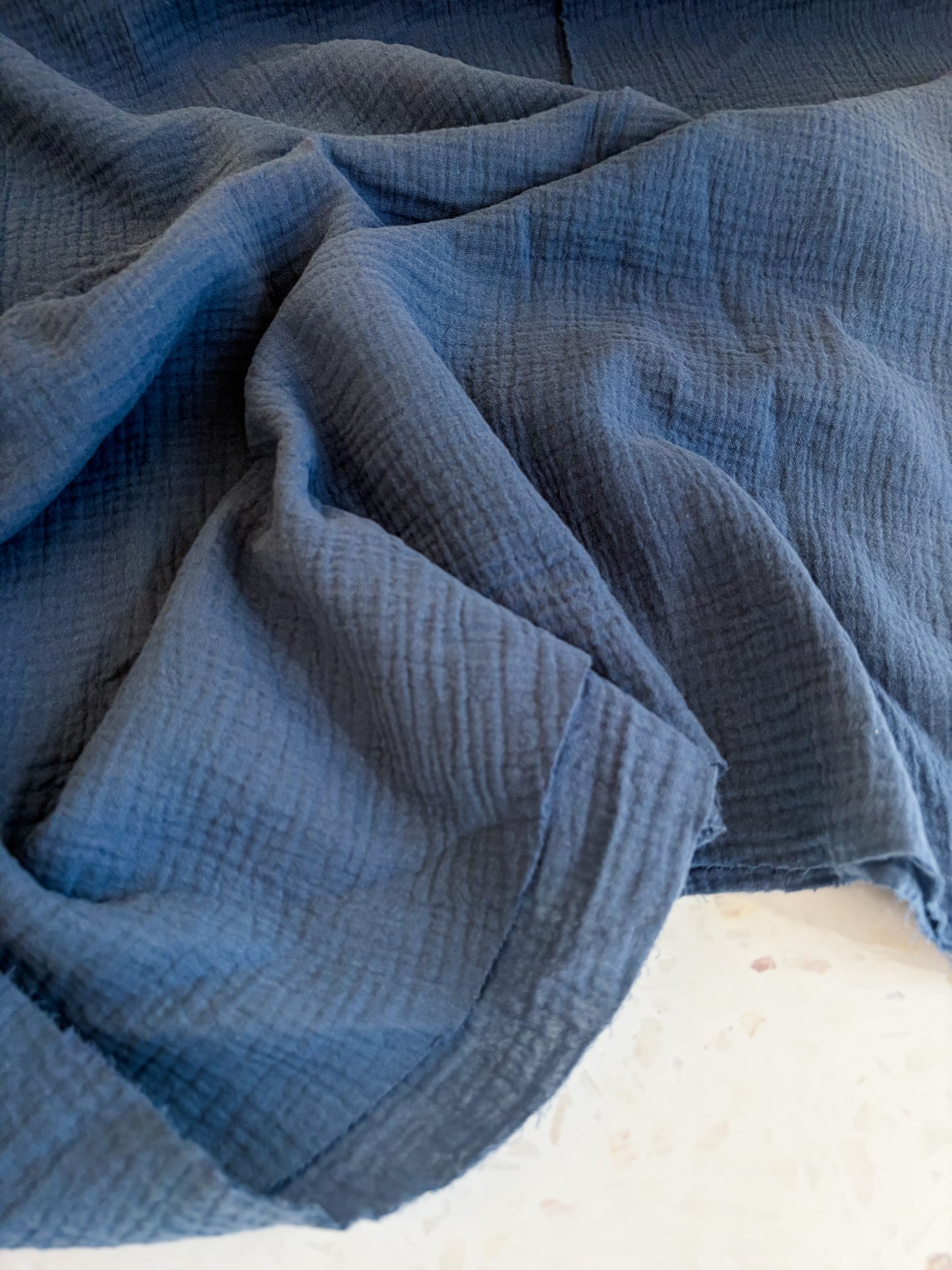 Zola Organic Cotton Double Gauze in Denim