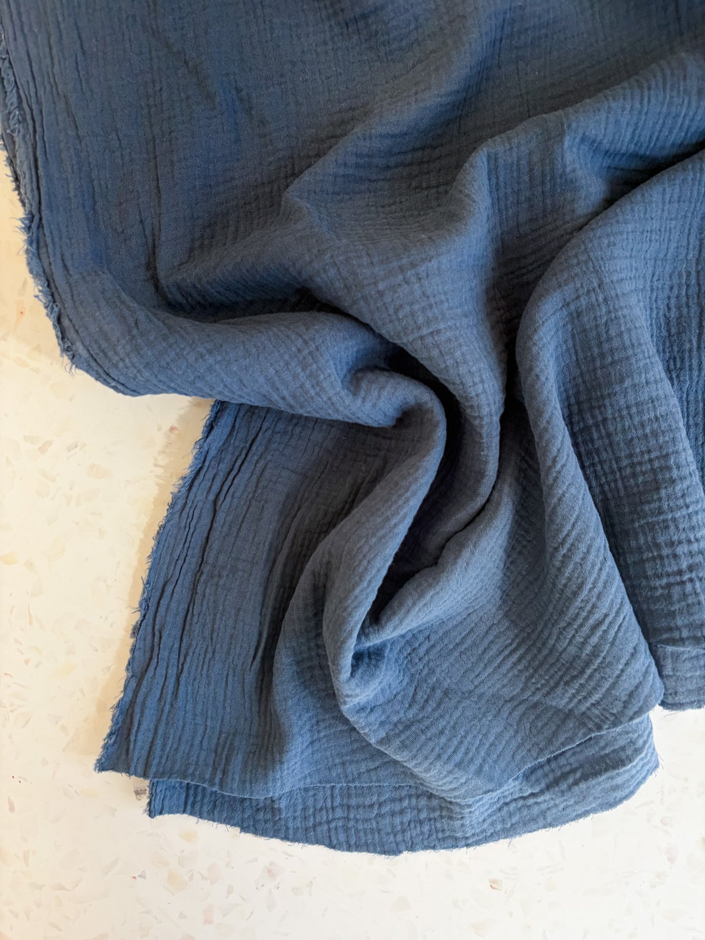 Zola Organic Cotton Double Gauze in Denim