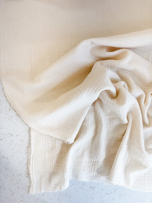 Zola Organic Cotton Double Gauze in Ivory