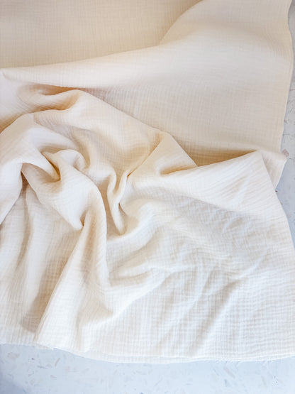 Zola Organic Cotton Double Gauze in Ivory