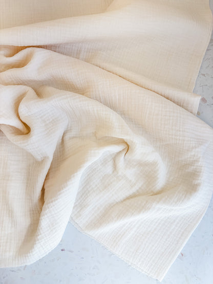 Zola Organic Cotton Double Gauze in Ivory