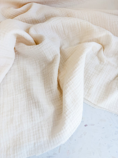 Zola Organic Cotton Double Gauze in Ivory