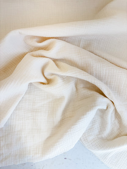 Zola Organic Cotton Double Gauze in Ivory