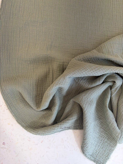 Zola Organic Cotton Double Gauze in Sage