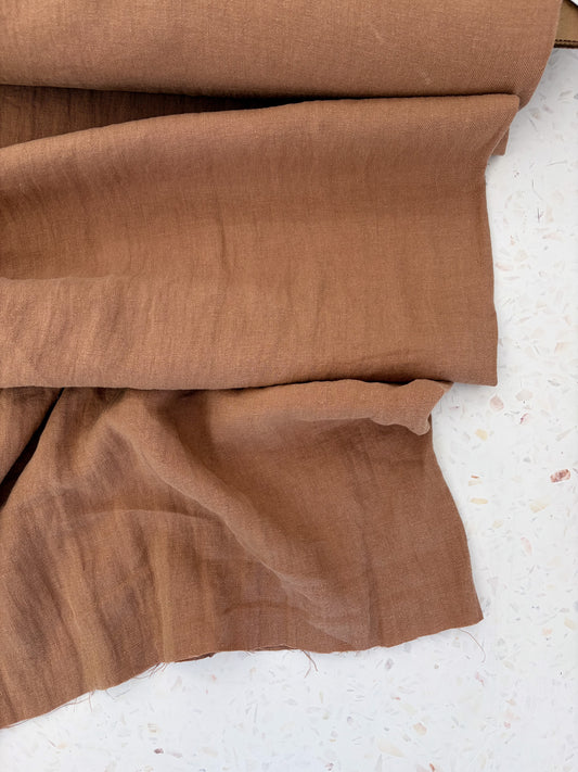 Nomad Heavy Linen Twill in Fawn