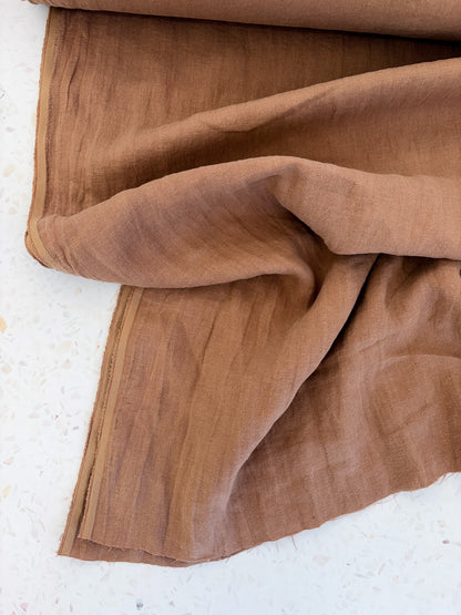 Nomad Heavy Linen Twill in Fawn