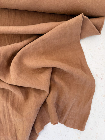 Nomad Heavy Linen Twill in Fawn