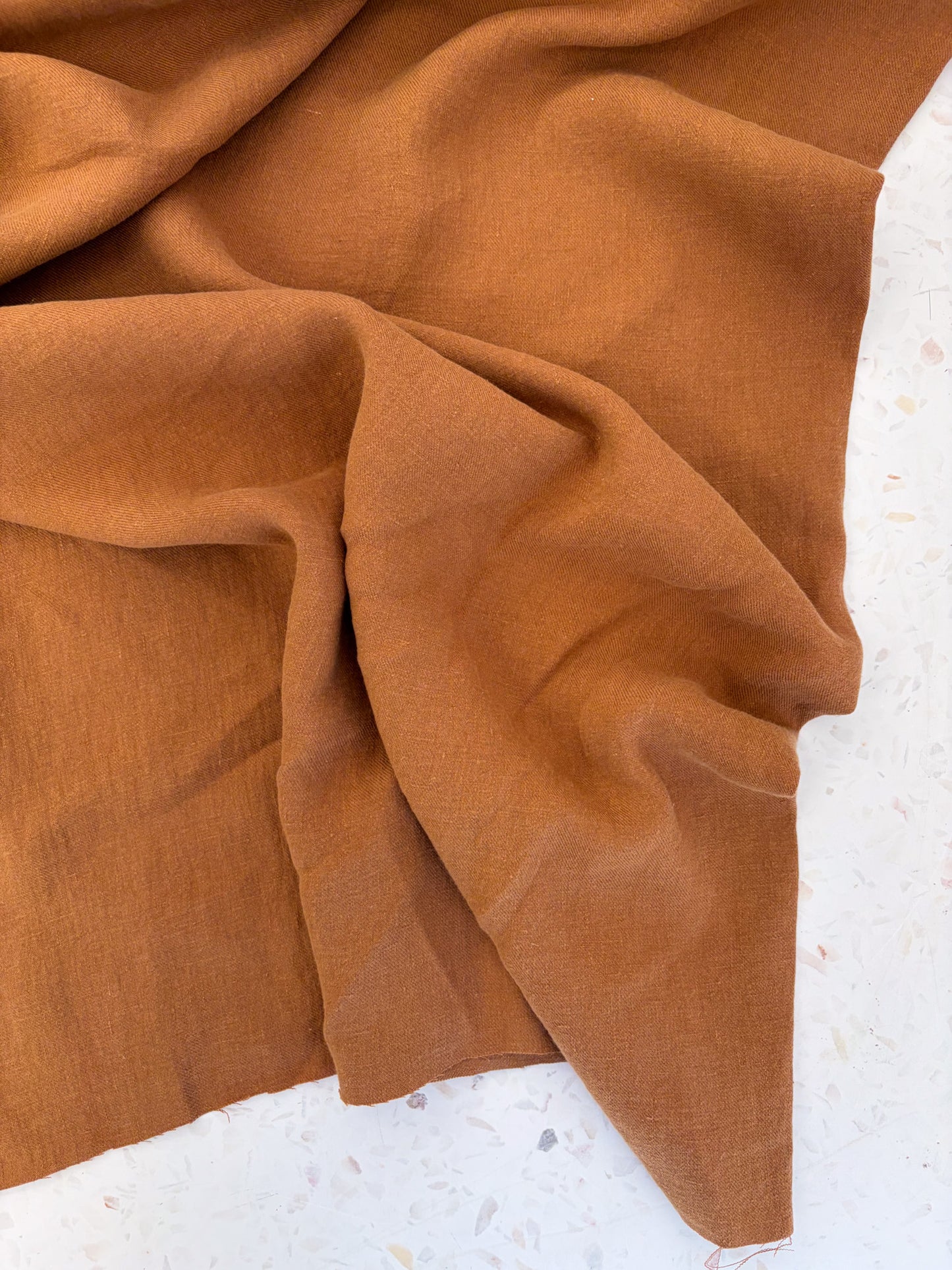 Nomad Heavy Linen Twill in Caramel