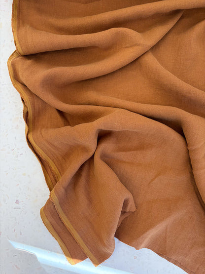 Nomad Heavy Linen Twill in Caramel