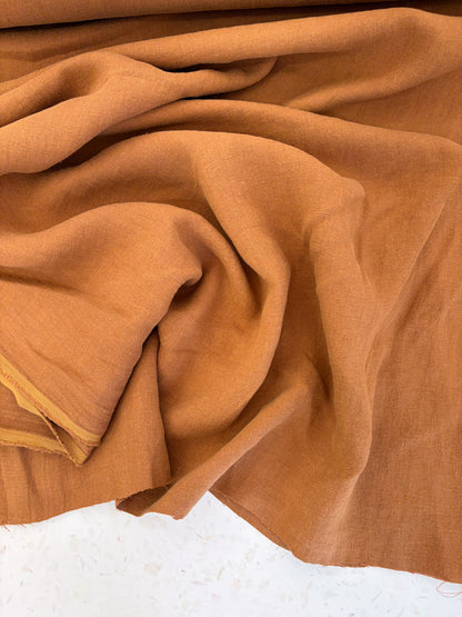 Nomad Heavy Linen Twill in Caramel